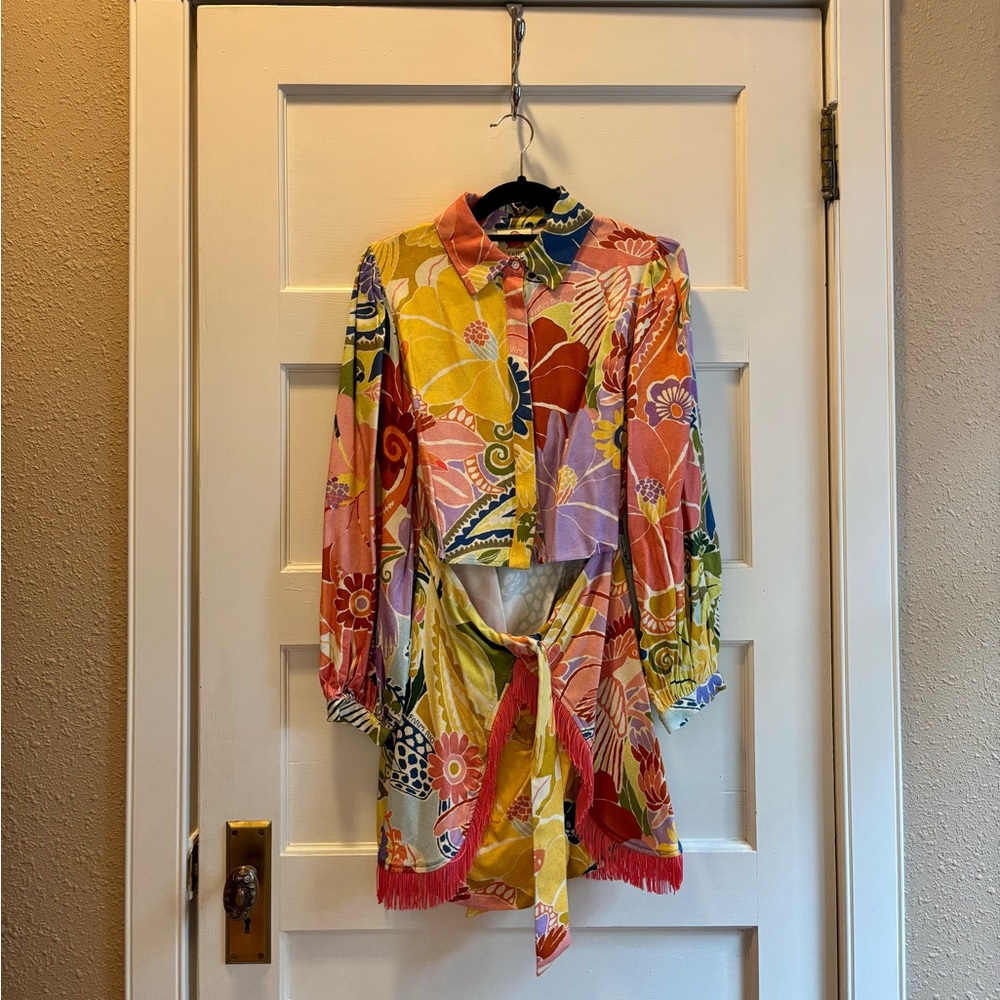 Farm Rio Mini Dress Size Petite Small - Picture 2 of 6